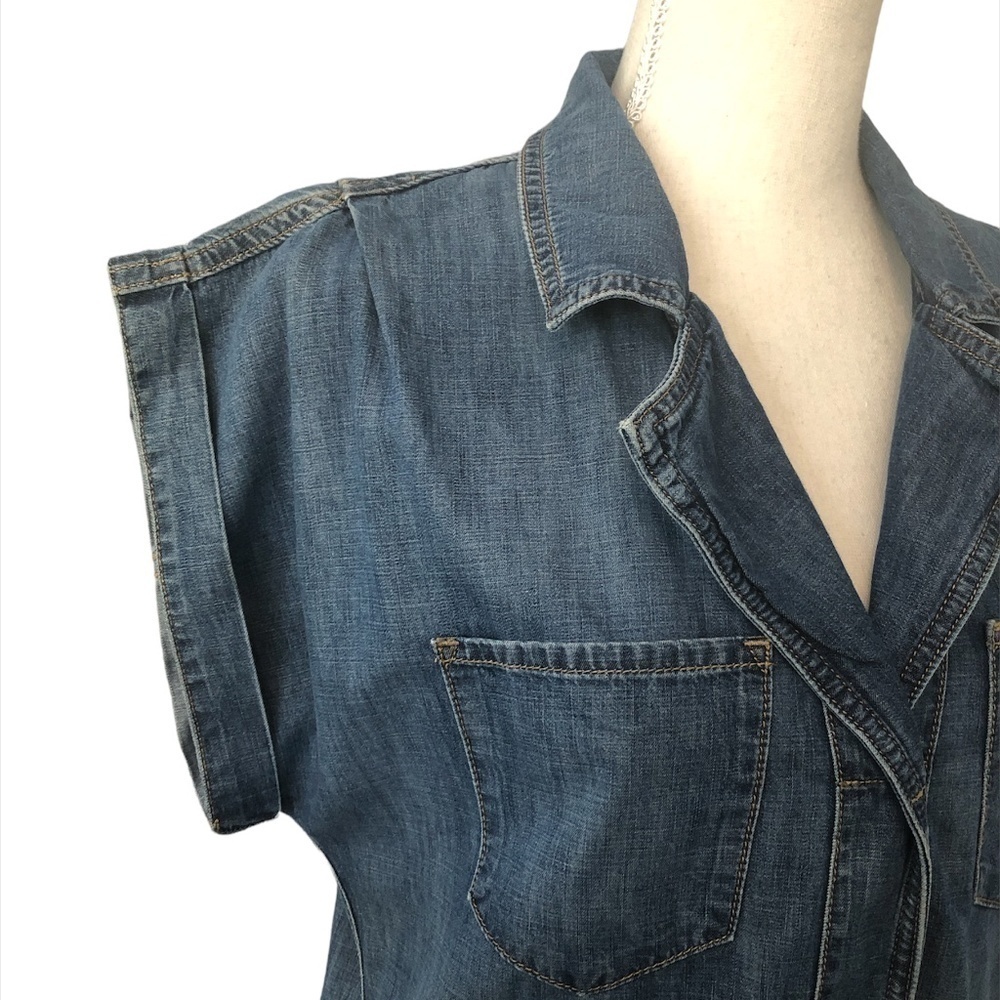 Sanctuary Clothing Romper Women's Size XL Blue Scout Desert Escape NWT Anthro - Picture 12 of 13